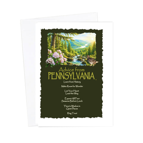 GCADVPA-BLANK_Greeting Card - Blank - Advice Pennsylvania-Single